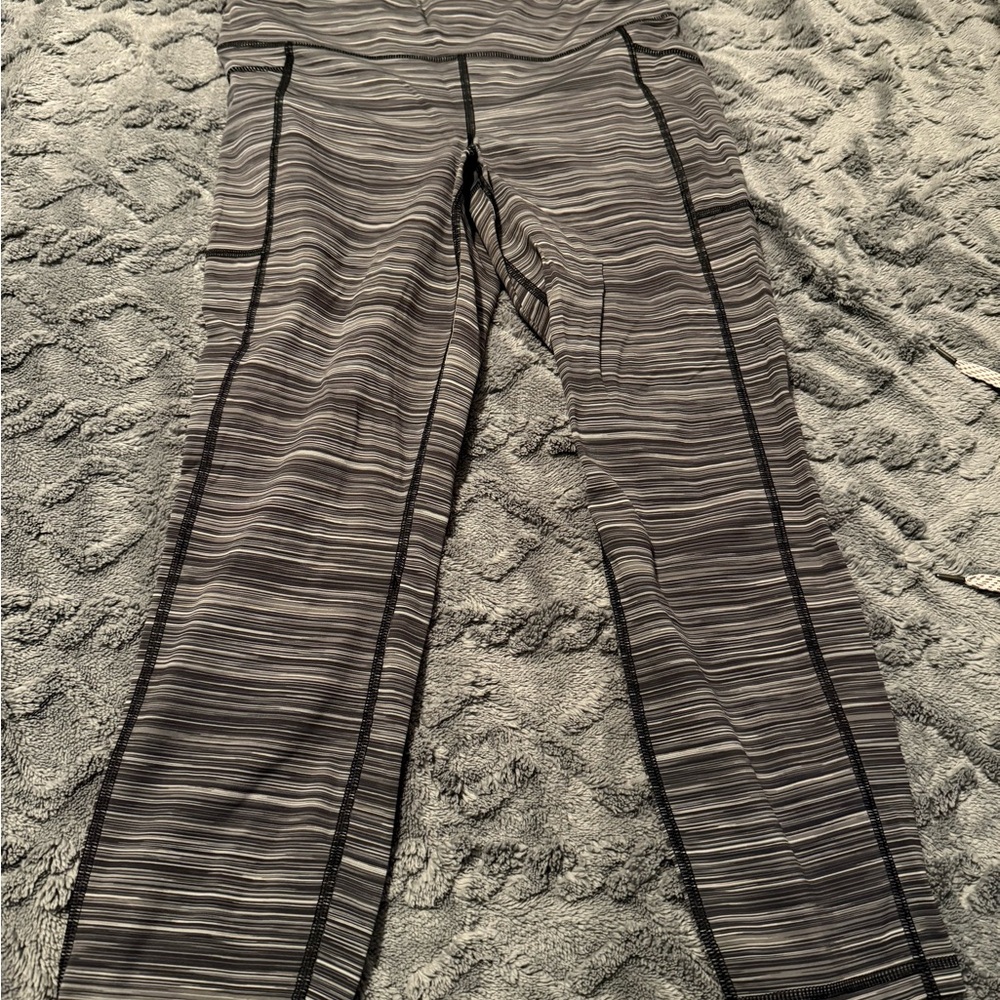 Jockey Gray Striped Leggings